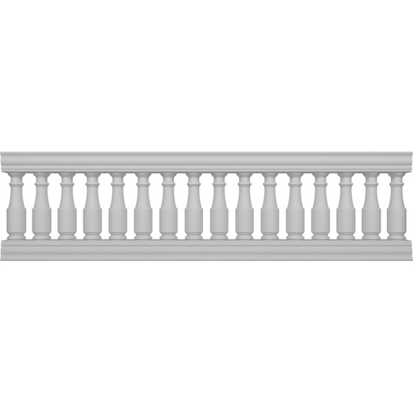 Ekena Millwork Fiberthane Hamilton Balustrade Railing Kit Style N (6 7/8" On-Center Spacing to Pass 4" Sphere Code) BALK32X108HMN - main